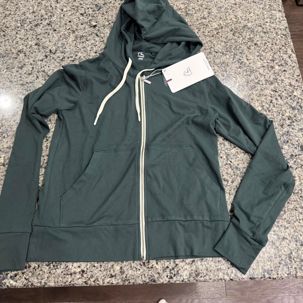 Rhoback Tempo Performance Full Zip Hoodie Ponderosa Green XS P00001546